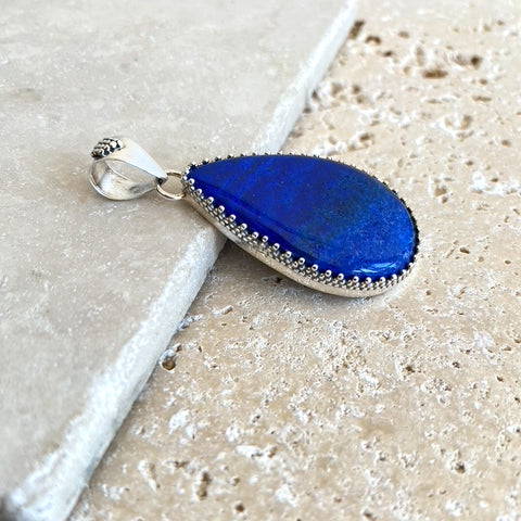 Lapis Lazuli Teardrop Pendant