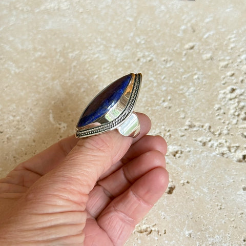 Lapis Lazuli Marquise Ring - Jyoti