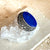 Lapis Lazuli Large Oval Ring - Samarqand