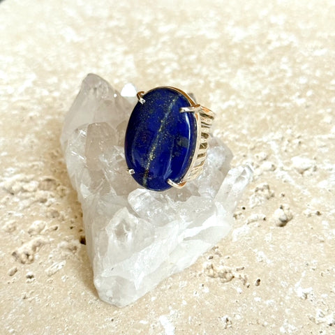 Lapis Lazuli Oval Ring - Nadia