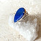 Lapis Lazuli Teardrop Ring - Nadia