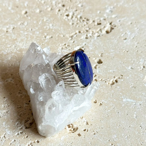 Lapis Lazuli Oval Ring - Nadia
