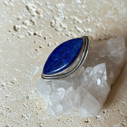 Lapis Lazuli Marquise Ring - Jyoti