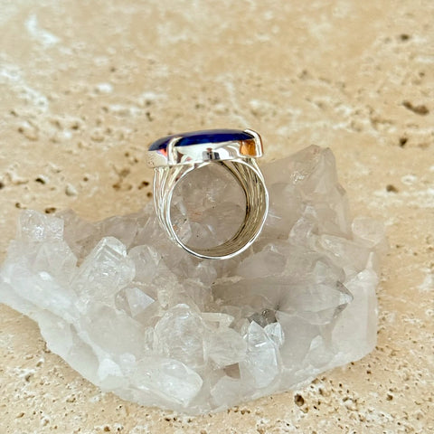 Lapis Lazuli Oval Ring - Nadia