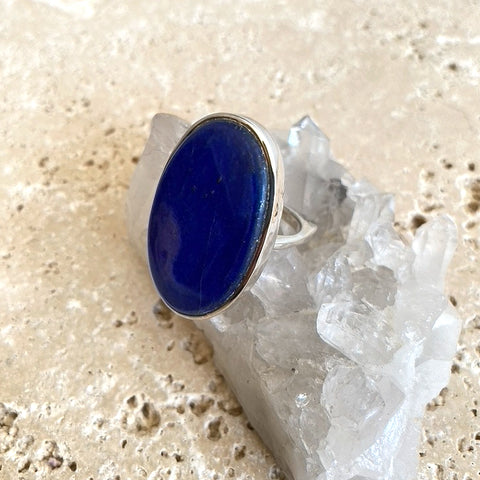 Lapis Lazuli Large Oval Ring - Stella