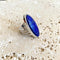 Lapis Lazuli Long Oval Ring - Lila