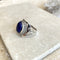 Lapis Oval Ring - Jali