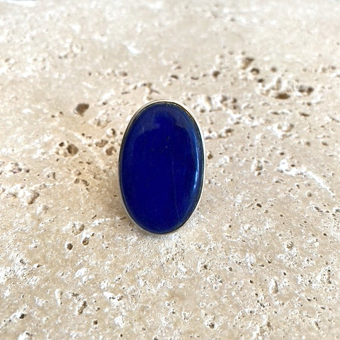 Lapis Lazuli Large Oval Ring - Stella