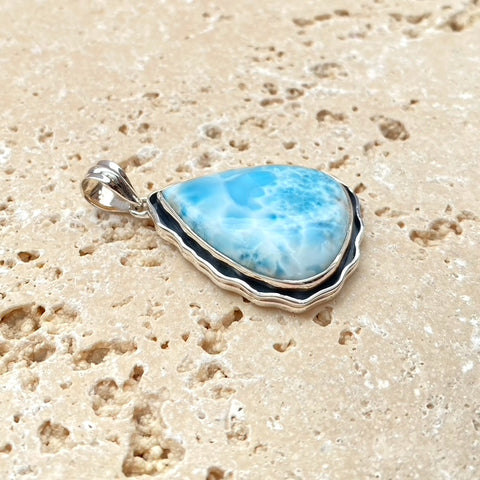 Larimar Teardrop Pendant