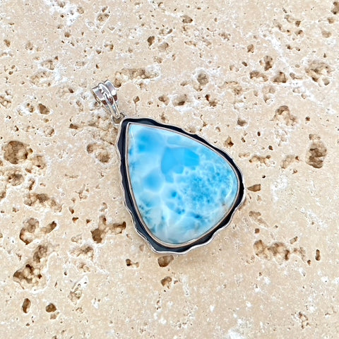 Larimar Teardrop Pendant