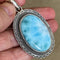 Larimar Oval Pendant - Mishka