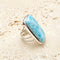 Larimar Large Rectangle Ring - Lila