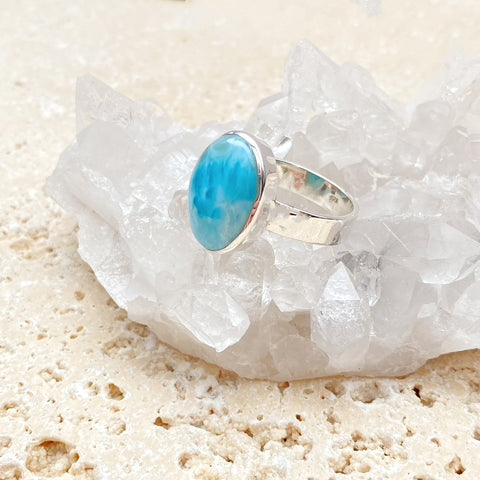 Larimar Oval Ring - Grace