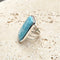 Larimar Large Rectangle Ring - Lila