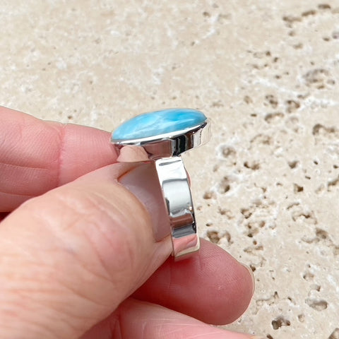 Larimar Oval Ring - Grace