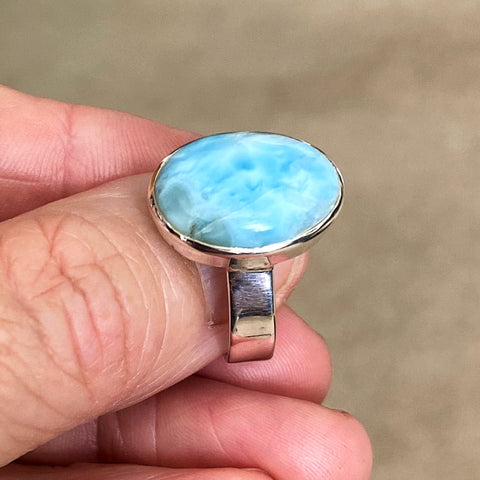 Larimar Oval Ring - Grace