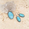 Larimar Oval Pendant & Earring Set - Mishka