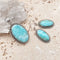 Larimar Oval Pendant & Earring Set - Mishka