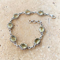 Lemon Quartz Oval Gemstones Bracelet - Ivy