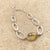 Lemon Quartz Oval Gemstone Bracelet - Peony