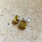 Lemon Quartz Cabochon Stud Earrings - Grace