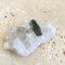 Moldavite Silver Contour Ring