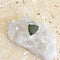 Moldavite Silver Contour Ring