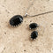 Onyx Oval Pendant & Earring Set - Lace
