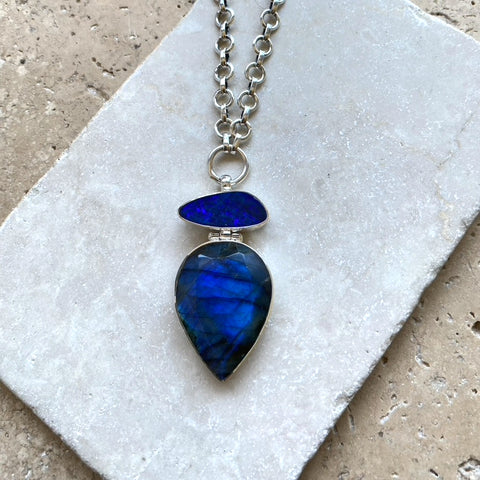 Opal & Labradorite Carla Necklace