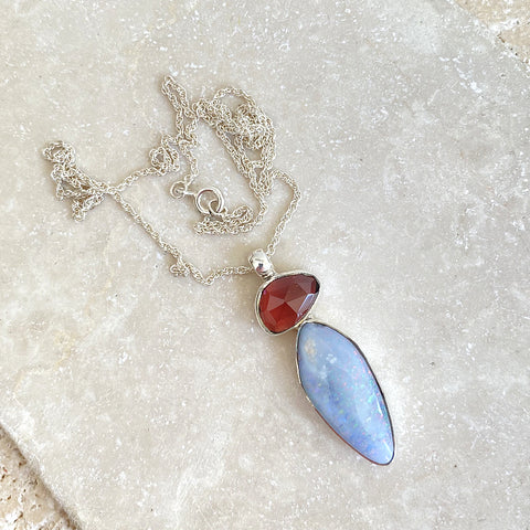 Opal & Garnet Melange Necklace