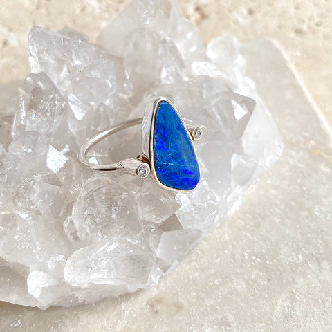 Opal Asymmetrical Ring