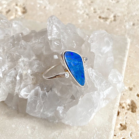 Opal Asymmetrical Ring
