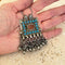 Vintage Silver, Turquoise & Carnelian Pendant