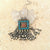 Vintage Silver, Turquoise & Carnelian Pendant