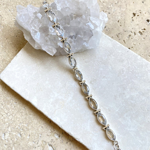 Quartz Crystal Marquise Bracelet -Anais