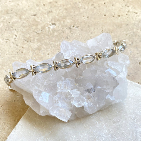 Quartz Crystal Marquise Bracelet -Anais