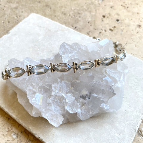 Quartz Crystal Marquise Bracelet -Anais