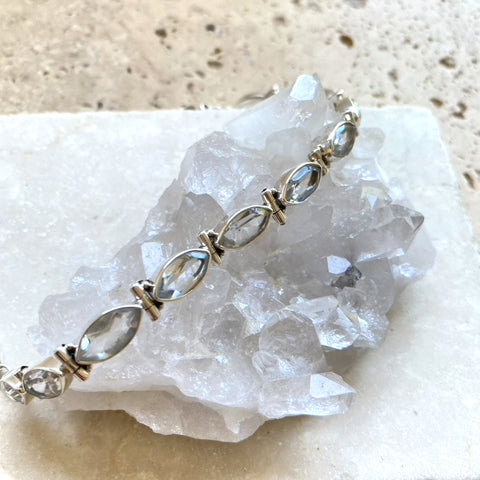 Quartz Crystal Marquise Bracelet -Anais