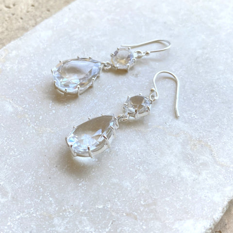 Quartz Crystal Earrings - Gigi