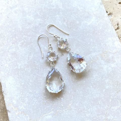 Quartz Crystal Earrings - Gigi