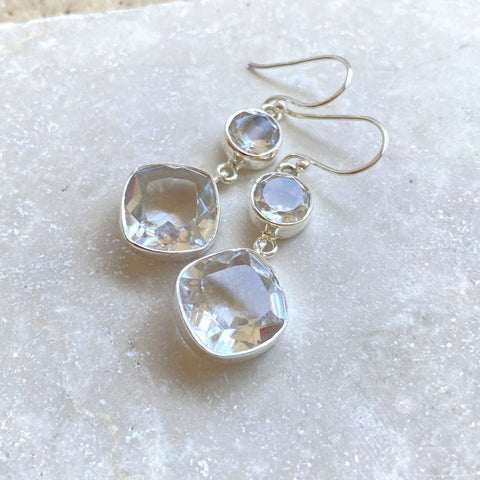 Quartz Crystal Earrings - Grace