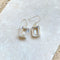 Quartz Crystal Rectangular Earrings - Grace