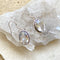 Quartz Crystal Oval Earrings