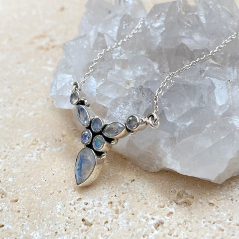 Rainbow Moonstone Necklace - Belize