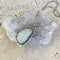 Rainbow Moonstone Rose Cut Pendant - Orion