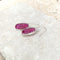 Ruby Red Quartz Rectangular Earrings - Melita