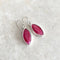 Ruby Red Quartz Marquise Earrings - Grace
