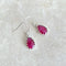 Ruby Red Quartz Teardrop Earrings - Melita