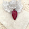 Ruby Red Quartz Teardrop Amrita Necklace