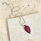 Ruby Red Quartz Teardrop Amrita Necklace